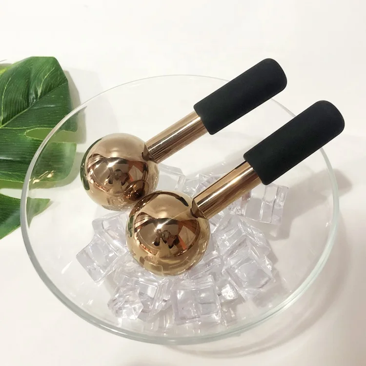 Лидер продаж 2021 года, запатентованный Набор роликов для массажа лица под розовое золото с индивидуальным логотипом