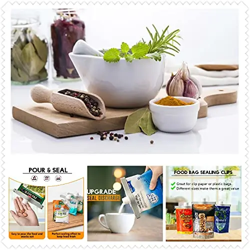 Food Bags Clips for patato Bread Snack Packages Sealing gripstic Kitchen Storage Heavy Duty Funny sealers Plastic with Nozzle