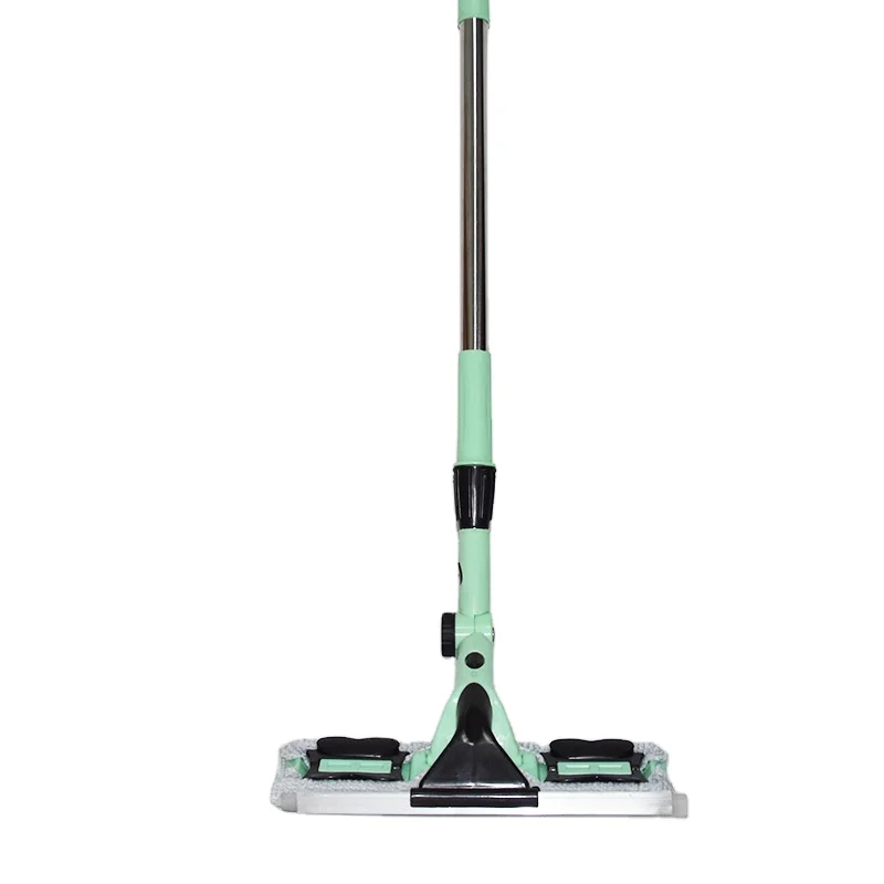 Multifunction Home Double-sided Double Layer Spin Telescopic Rod Glass Window Floor Plastic Wiper Squeegee