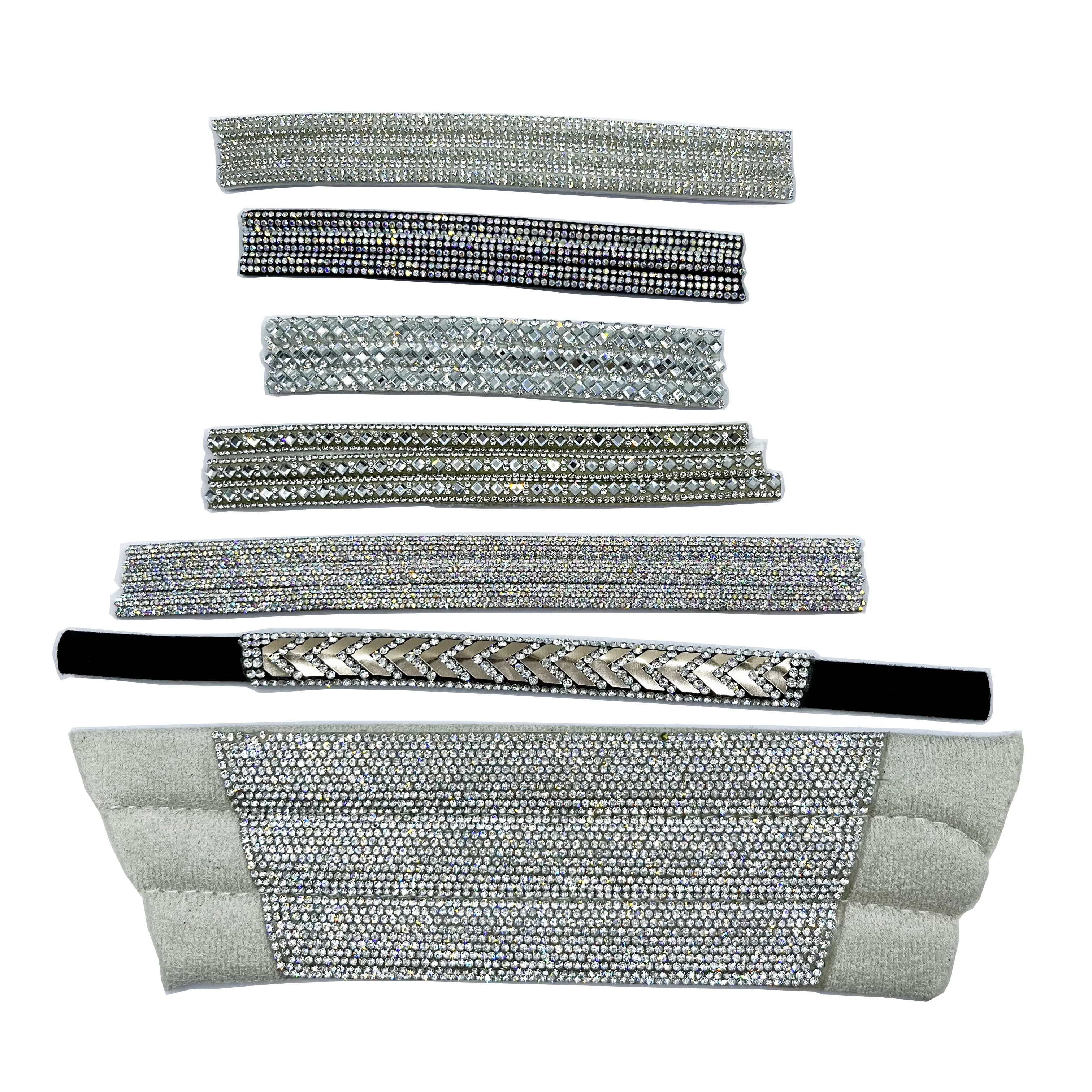 XFXF-2301 новая полуфабрикат из полиуретанового материала, горячая фиксация стразами, веревочная лента для женщин, верхняя часть сандалий