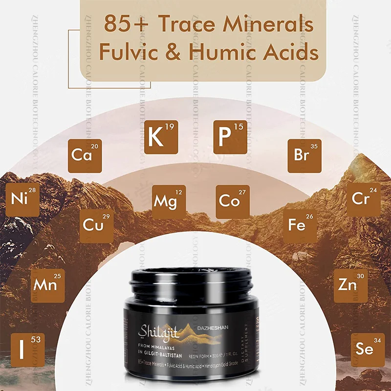 Natural Shilajit Resin Extract Price Fulvic Acid Liquid 50g Organic Pure Himalayan Fresh Shilajit Resin