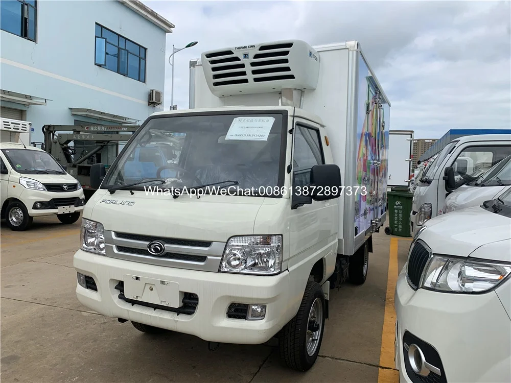 4 Wheel Drive FOTON Mini Refrigerator Freezer Truck Small Refrigerated Trucks for Ice Cream Transporting