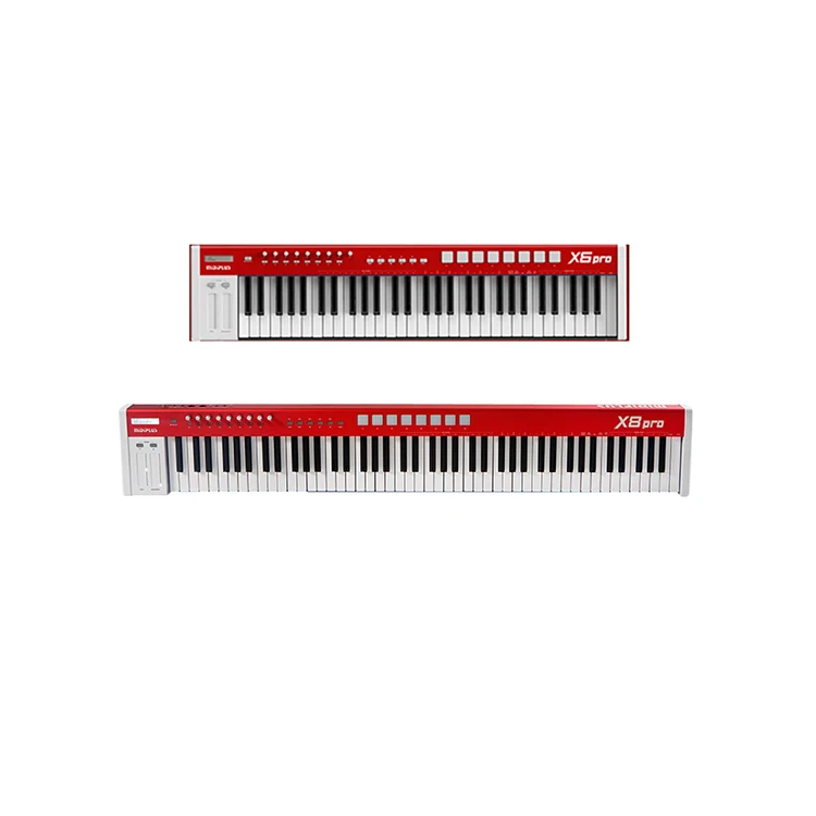 MIDIPLUS X6 Pro OEM Digital Music Keyboard Semi-Weighted 61 Key Percussion Pad Controller Arranger Minstrel MIDI Keyboard