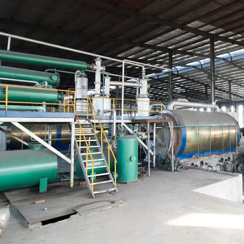 Rubber Tyre Waste Plastic Pyrolysis To Diesel