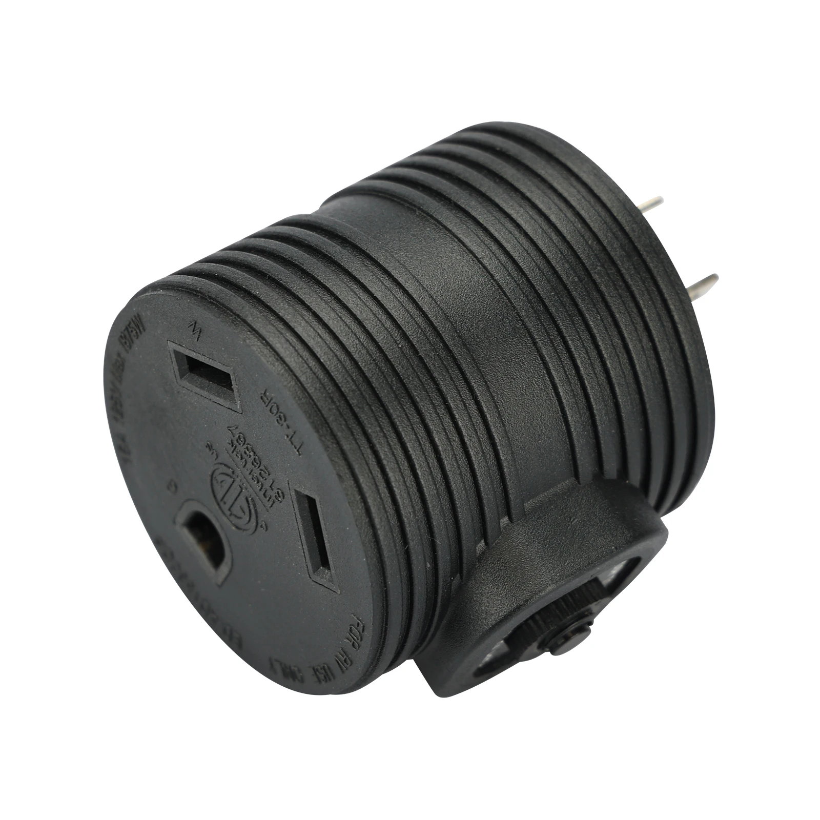 CAMPING&HOME 15A Male to 30A Female RV Adapter with 15A 125V Circuit Breaker, NEMA 5-15P to NEMA TT-30R, ETL Listed