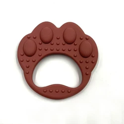 Новинка, Прорезыватель для зубов в форме лапы, не содержит Бисфенол А, силиконовый Прорезыватель для зубов, детский Прорезыватель для зубов из натурального каучука