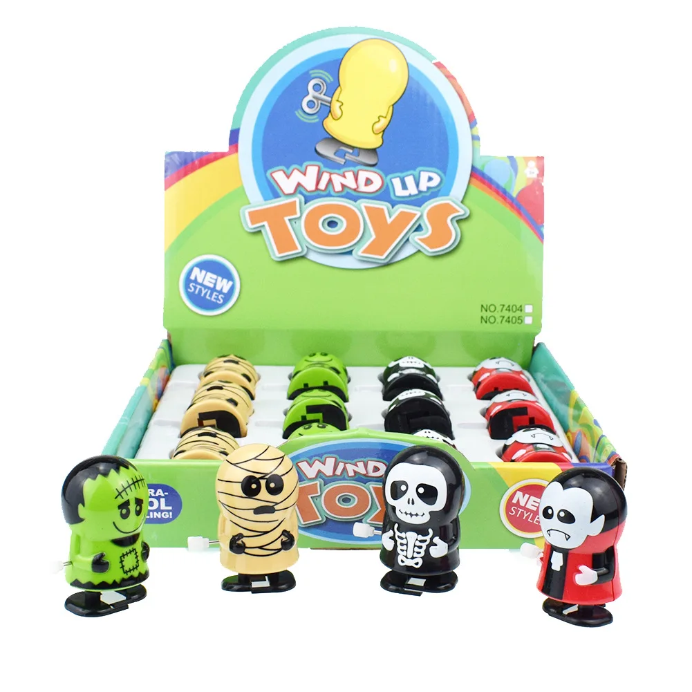 Novelty and interesting winding mainspring winding with eyes jumping teeth ghost teeth Halloween Christmas small gift toys