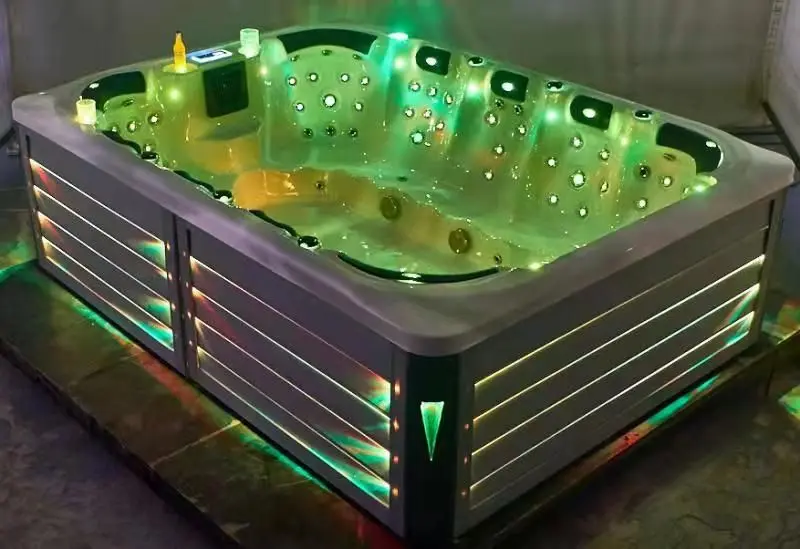 Bathtub Manufacturer Sale Best Freestanding Acrylic Portable Led Air Jet Whirlpool Bathtub Hot Tub