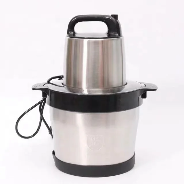 6L Removable 304 four-blade High-Quality Electric Meat Grinder Electric 6L Meat Grinder Cassava Fufu Mixer Pounder Fufu Machine