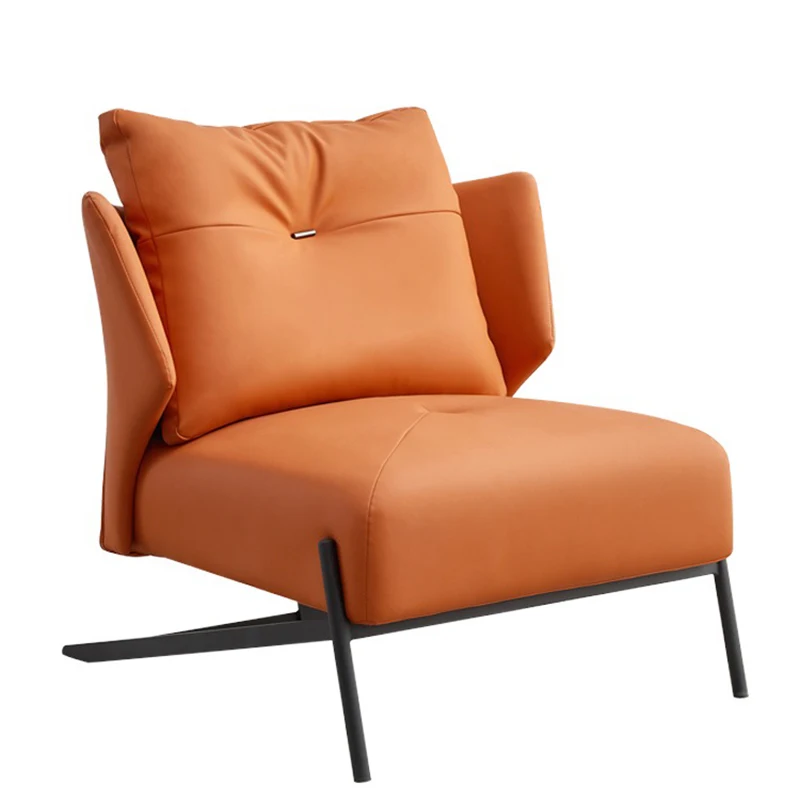 Современное кресло-диван для гостиной бархатная ткань металлическая ножка диван-кресло одной спальни ленивый диван отдыха обеденный