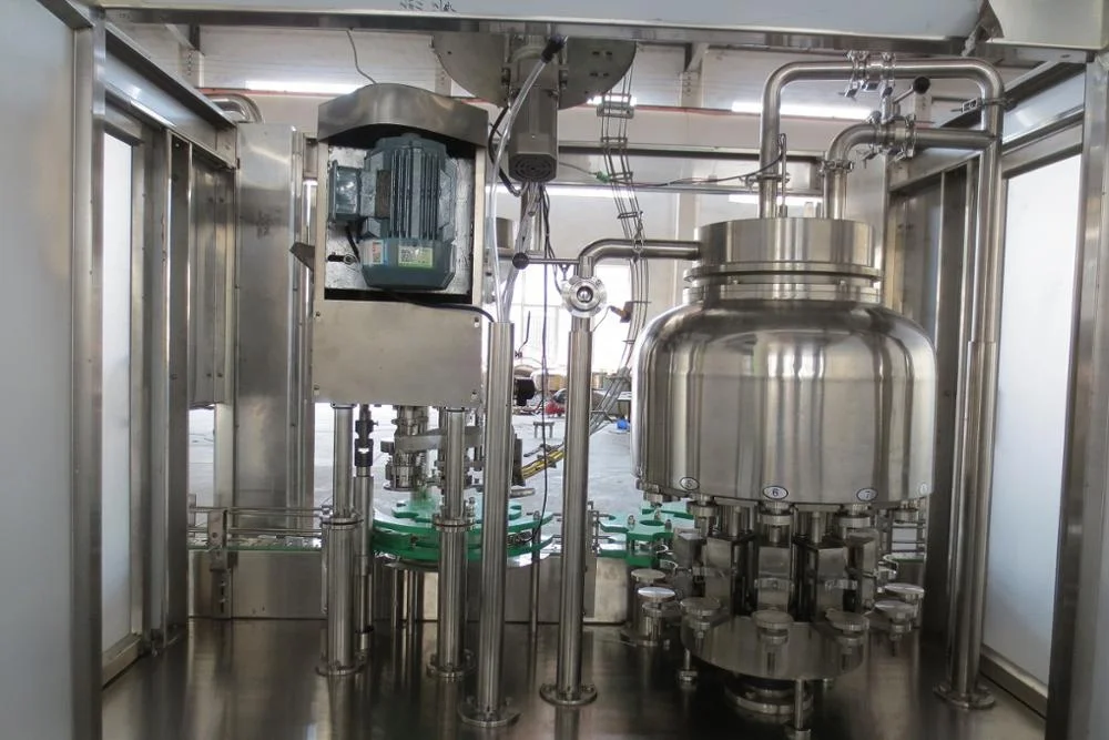 High quality small speed two in one automatic glass bottle juice filling machine alibaba on sale