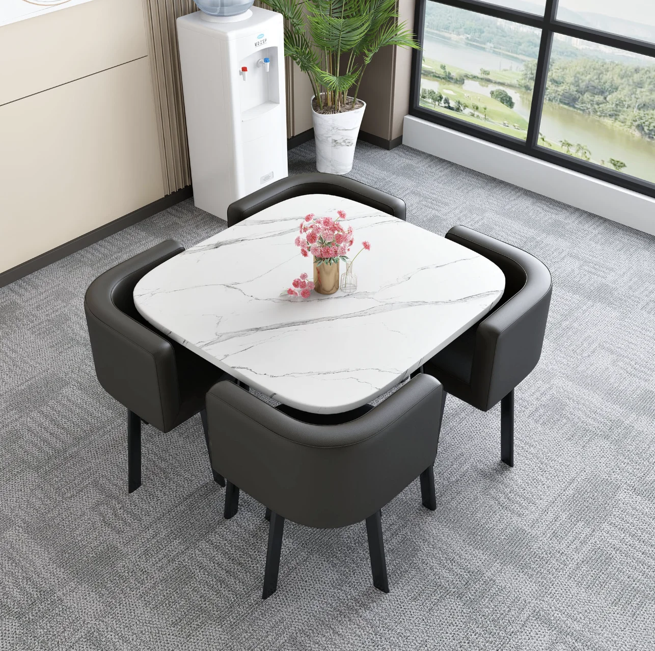 Modern Luxury Italian Coffee Table Set TV Stand Set with Sinered Stone Round Luxury Italian Coffee Table TV Stand Bathroom Birch