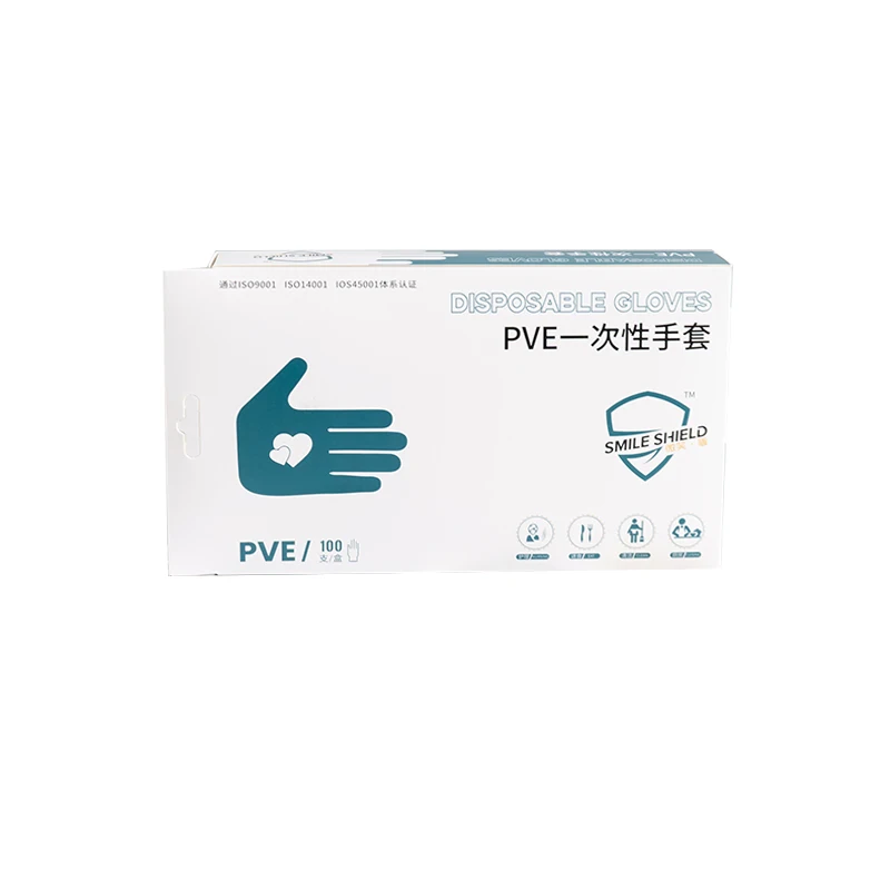 
Hot Sale food grade powder free BBQ Hybrid latex free disposable glove for food 