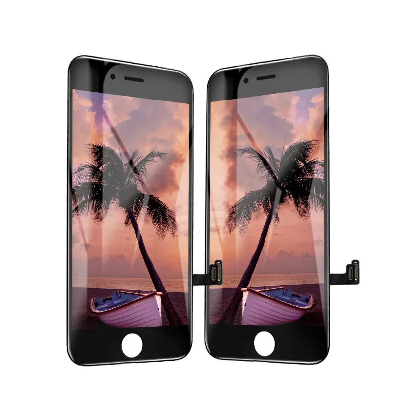 
In stock high quality mobile phone lcd display for iphone 7, black white lcd screen replacement for apple 7 