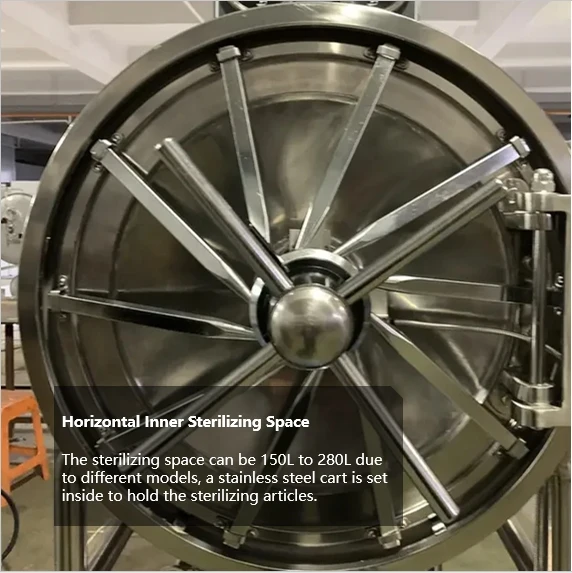 High Temperature Saturated Steam High Pressure Autoclave for Food Packs Jars Bottles Cans Drinks Food Sterilizer