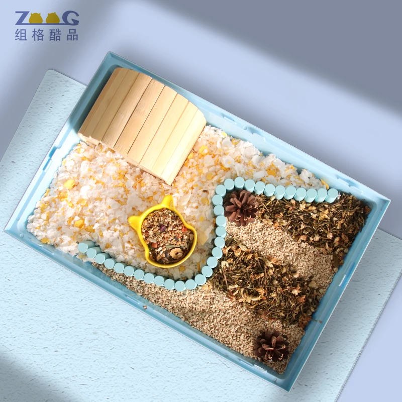 Hamster cage acrylic transparent 47 tray-type special golden bear oversized villa  Syrian hamster  breeding box