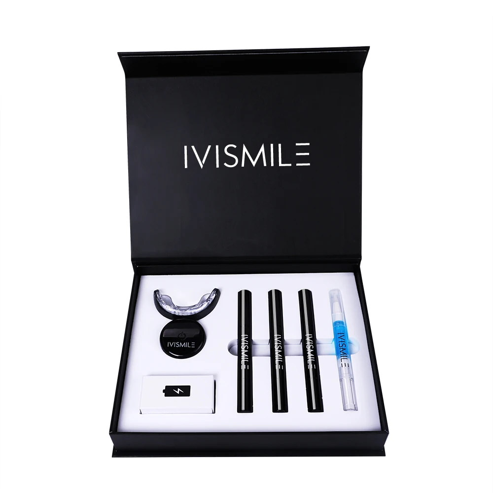 IVISMILE Wireless 32 Lamps Blue Light Home Use Led Teeth Whitening Kit Private Logo