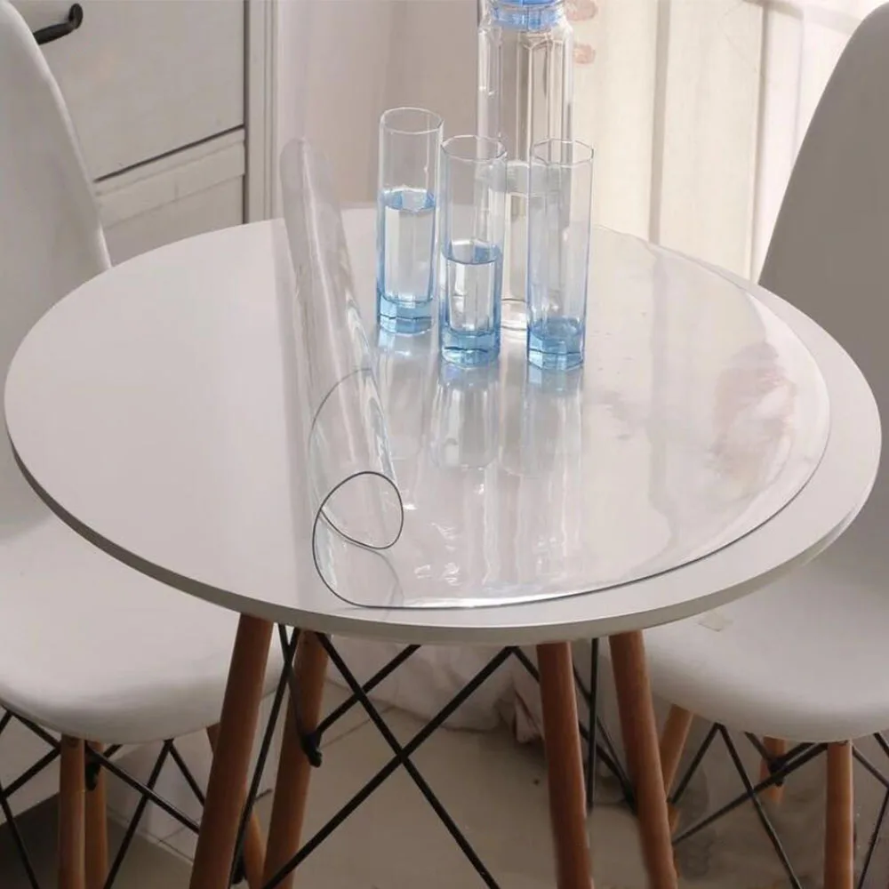 50*120CM Roll Clear Ultra-Transparent PVC Fabric Soft Glass Waterproof Crystal DIY Craft Decor Protective