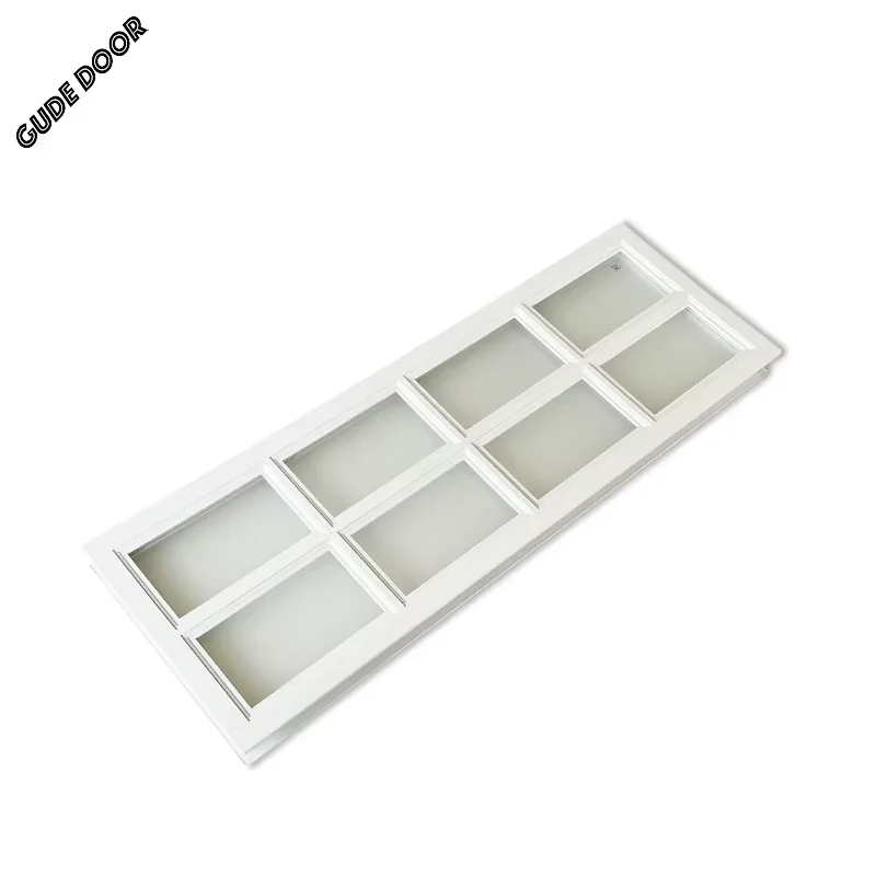 Роскошные современные промышленные двери с двойным окном ABS легкие матовые стеклянные вертикальные открывающиеся гаражные жалюзи дверные оконные аксессуары