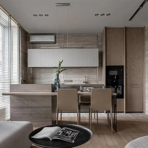 New Model Cabinet European Style Kitchen Made in China Modern 3D Design Graphic Lazy Susan Storage Drawer SLIDE