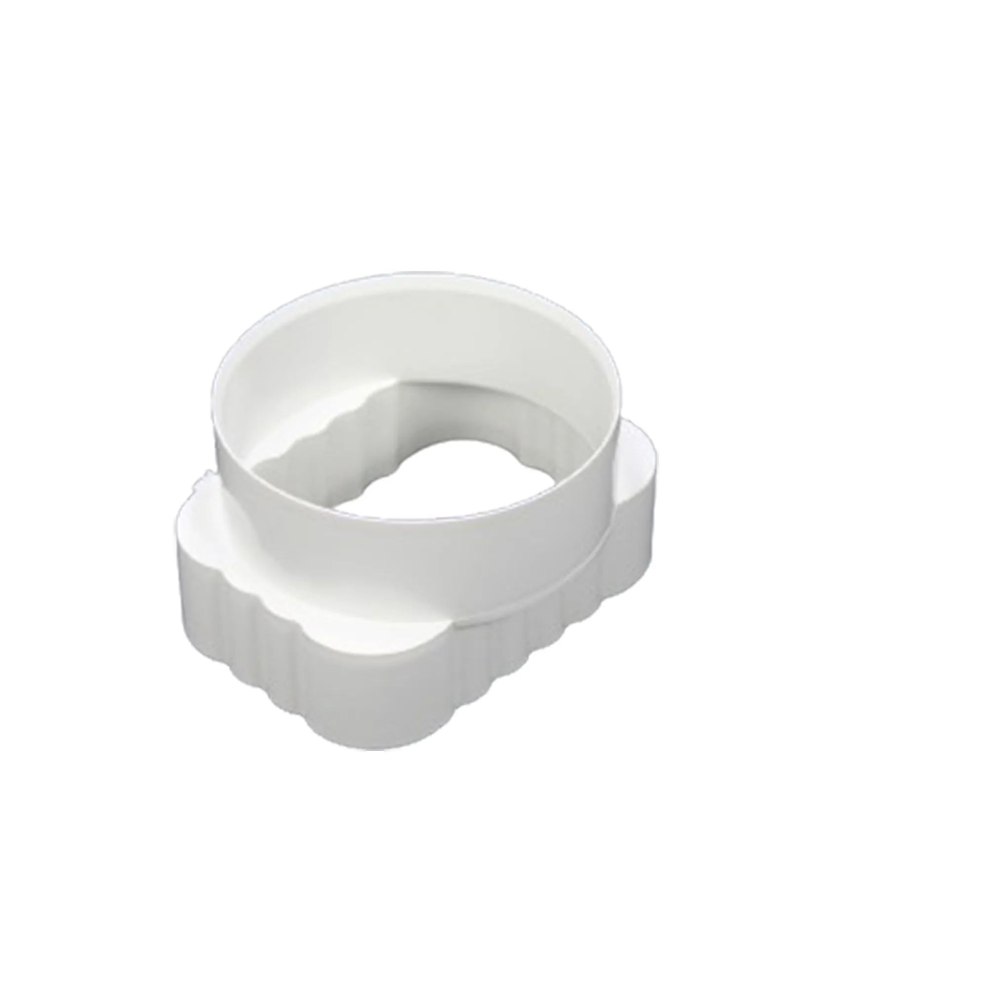 Заводская цена, 5,2 дюймовый дренажный фитинг, преобразователь, ПВХ, желоб, квадратный трансформный круглый