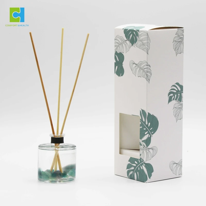 Color Flameless Essential Oil Reed Diffuser Bottle Luxury Crystal Reed Diffuser Incense Air Freshener Diffuser