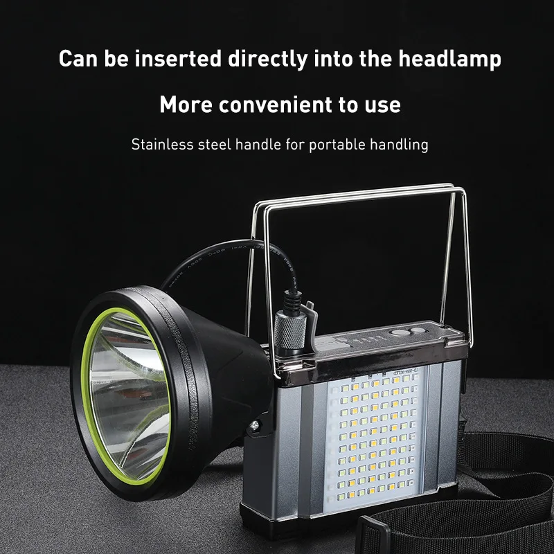 Strong Light Split Headlight Corded Rechargeable Safety Explosion-Proof Miners Mining Headlamp Cap Lamp USB Used as Power Bank