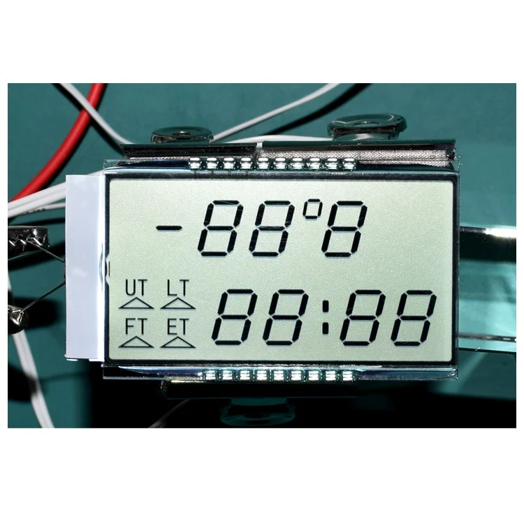 Transflective TN VA Positive Yellow Green 7 Customized Segment LCD STN Display Module Custom Meter LCD For Utility Energy Meter