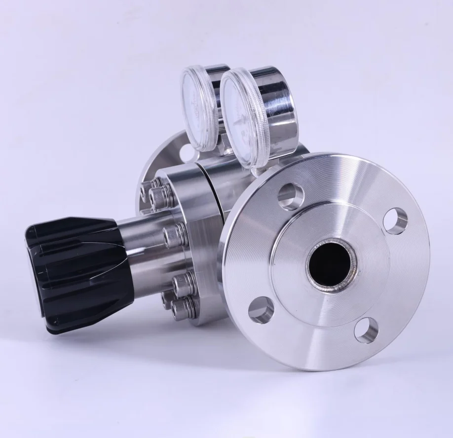 Factory price adjustable nitrogen gas single stage pressure regulator for special gas pipeline