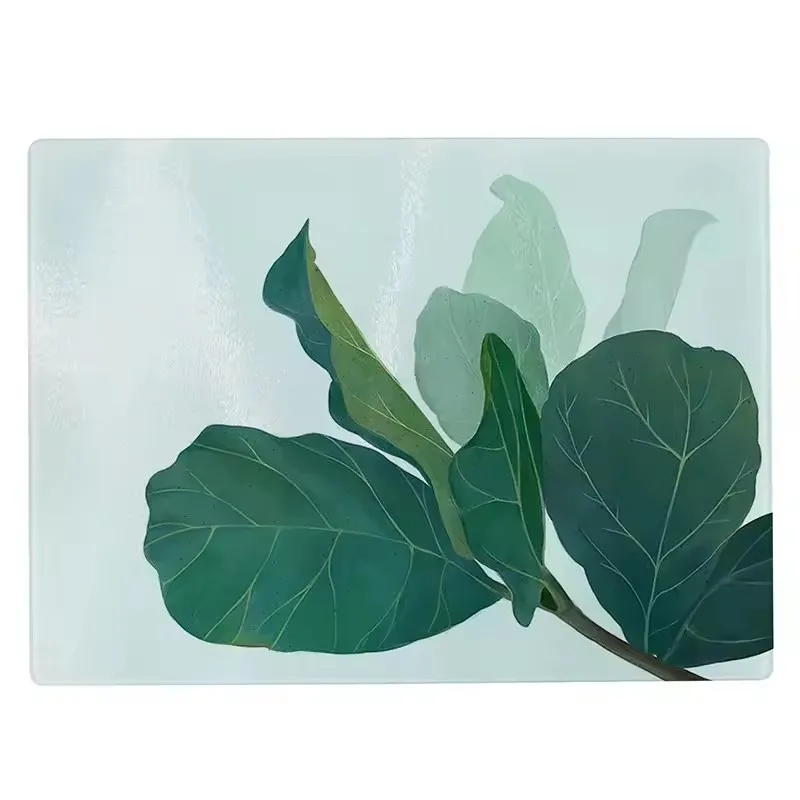 Sublimation Blank Tempered Glass Cutting Board Customized Photo Rectangle Shape Cutting Board