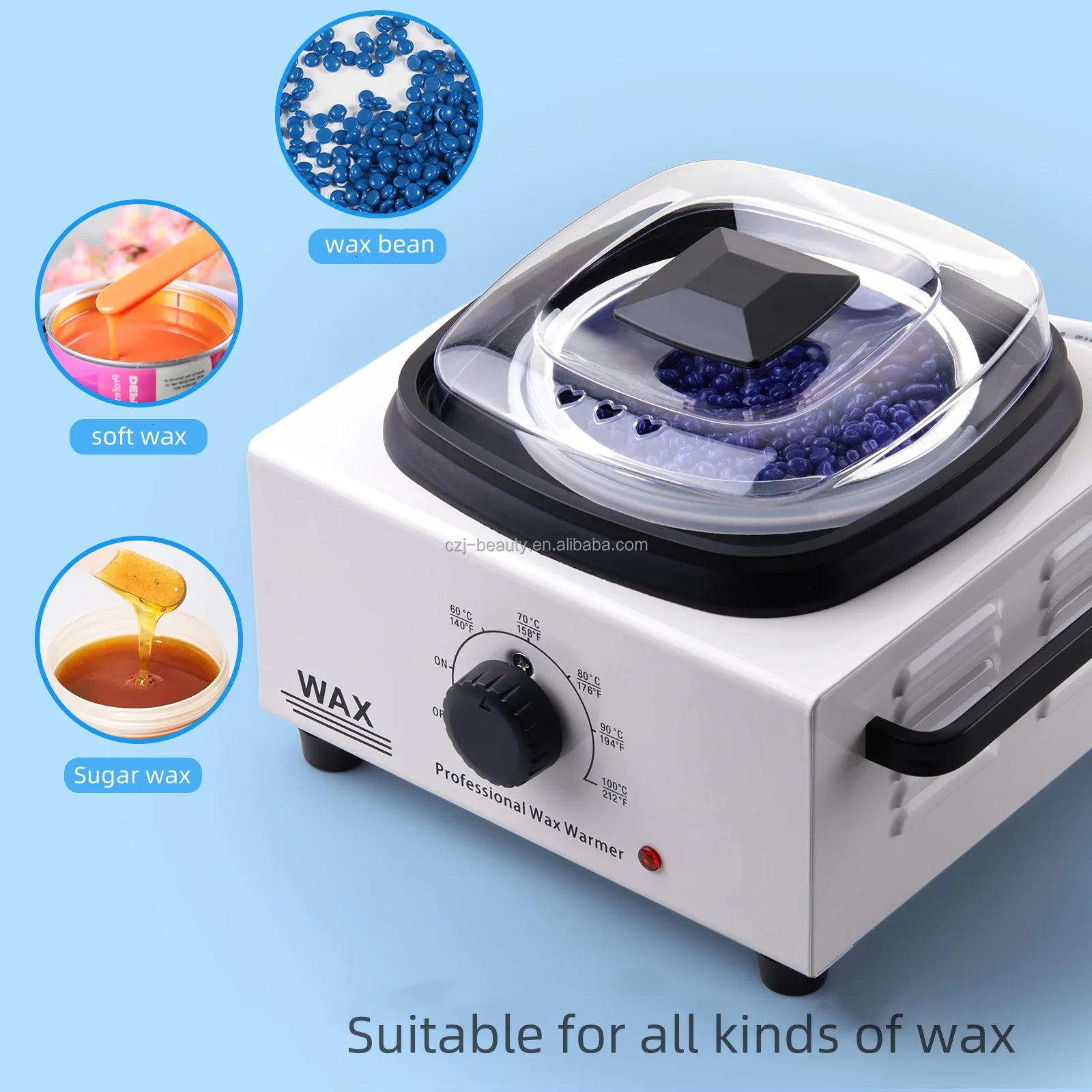New Design 500cc Electric Hard Wax Heater Depilatory Wax Pot for Hair Removal Body Paraffin Pot