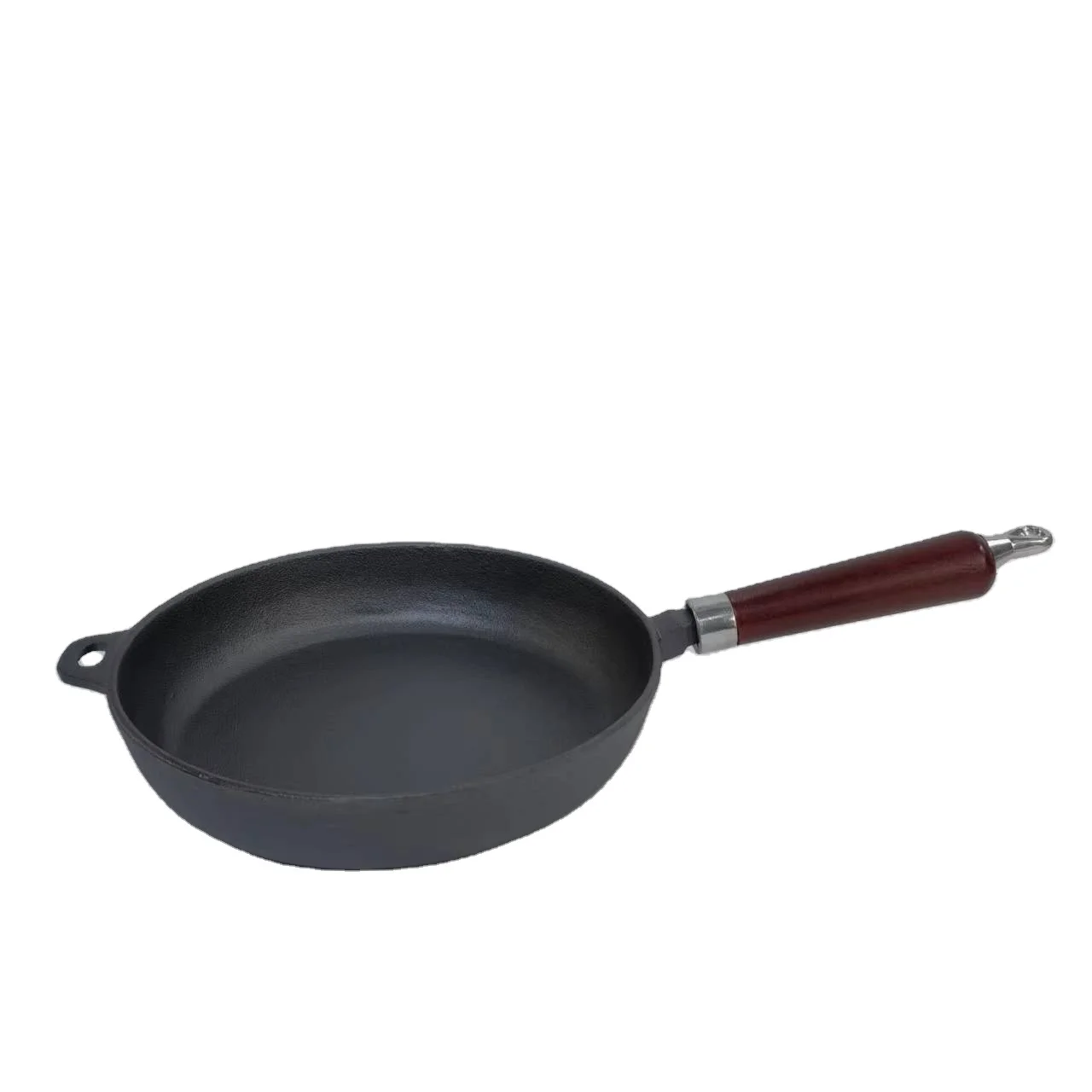 cast iron fry pan with lid