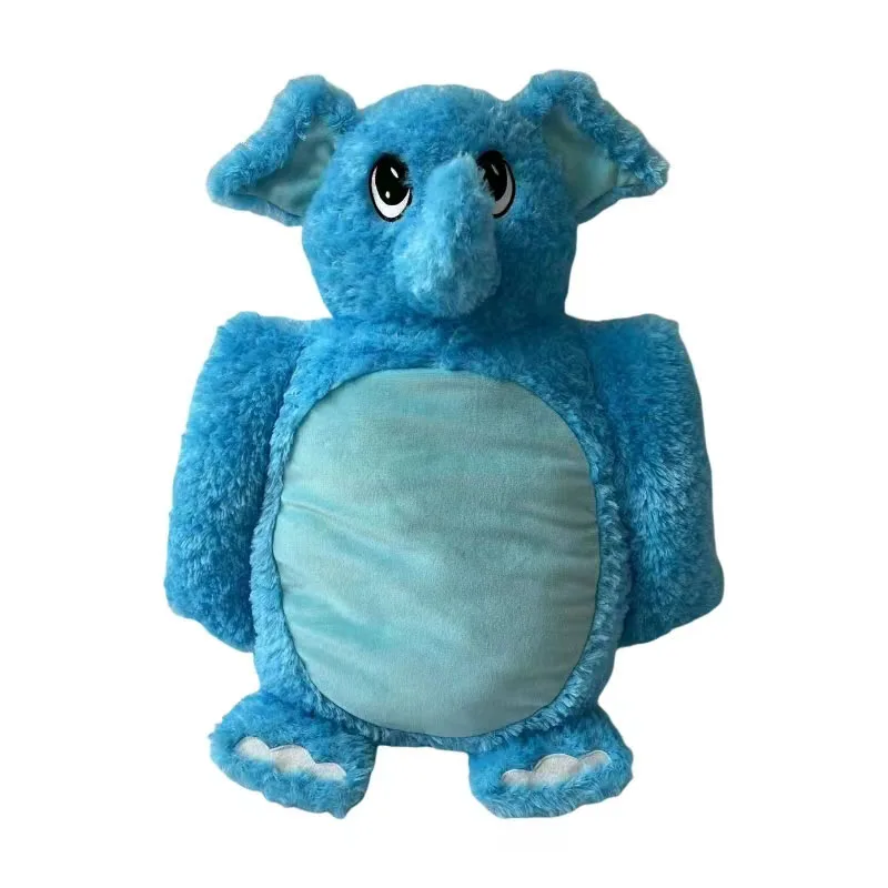 Animal Pillow Buddy Stuffed Plush Toy With Plastic particles in the hands and feet