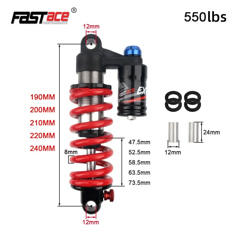 DNM mountain bike shock absorber AOY36RC XC Soft tail car rear shock absorber pneumatic shock absorber rear gall bladder