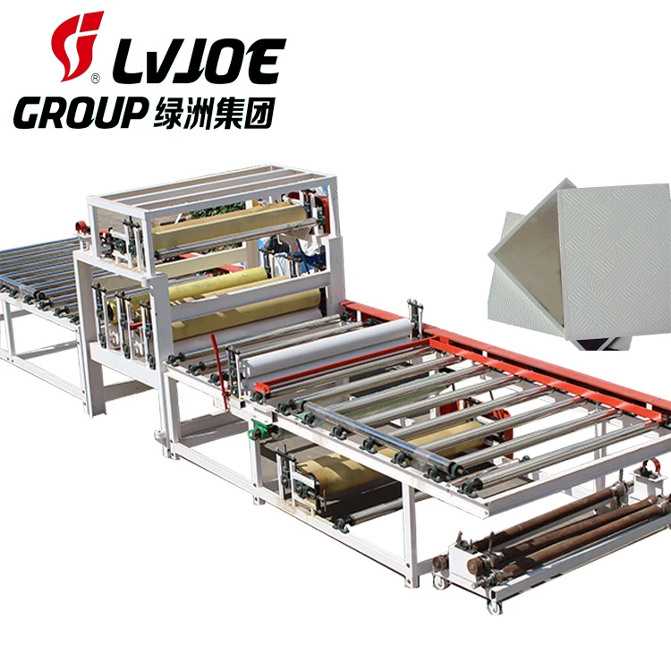 gypsum tile coated with pvc production machine
