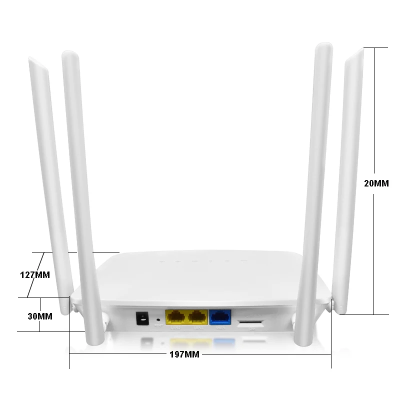 300Mbps WIFI Speed 4*5 dBi Antennas and 4G sim card Slot LTE CPE Wireless Router MT7628NN Wifi 4g Router With Sim Card