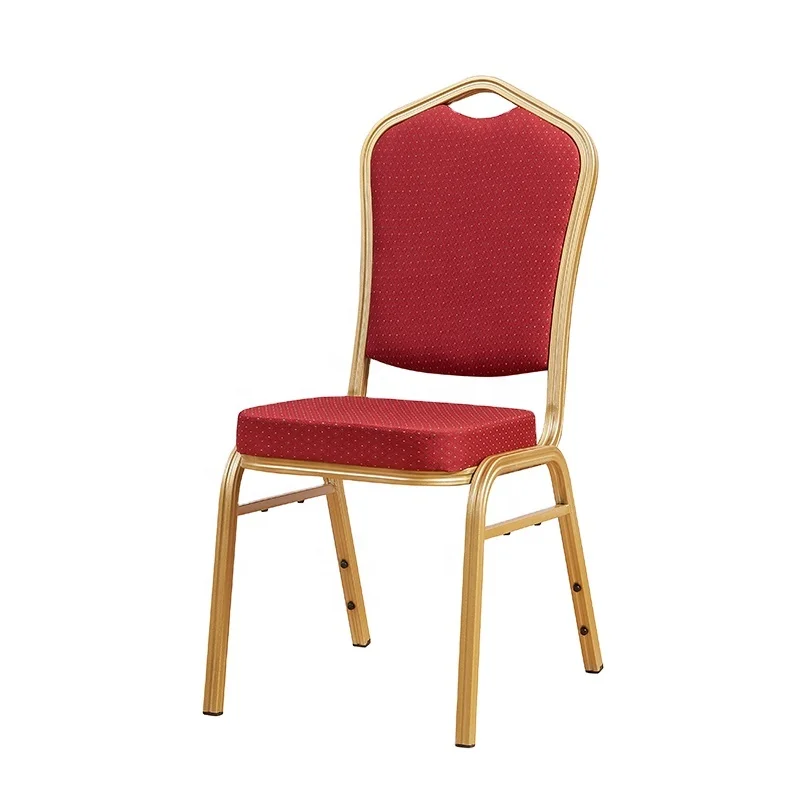 High Quality Dining Wedding Restaurant Stackable Banqueting Aluminum Chair Modern Hotel Bar Dining Room Chair