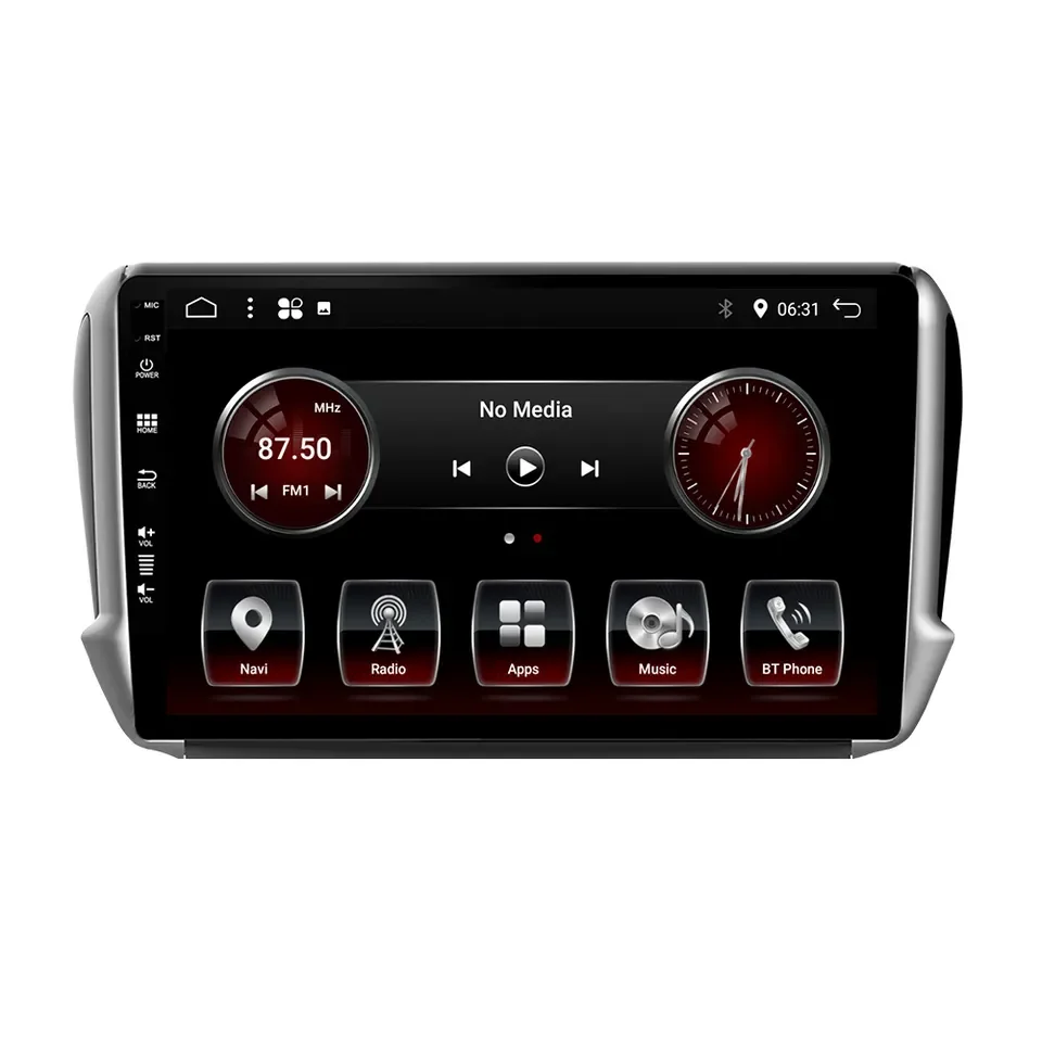 Factory Price Android Car Player GPS Navigation Multi-function Car DVD Radio for Peugeot 208/2008 2012 2013 2014 2016 2017 2018