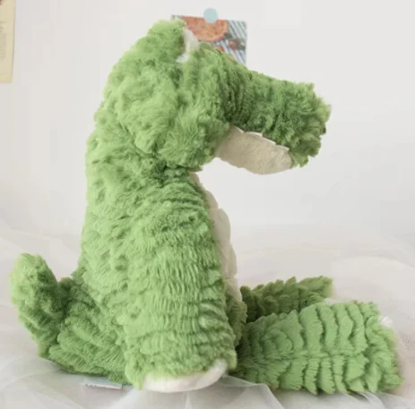 Free sample big size wholesale plush stuffed green crocodile toy
