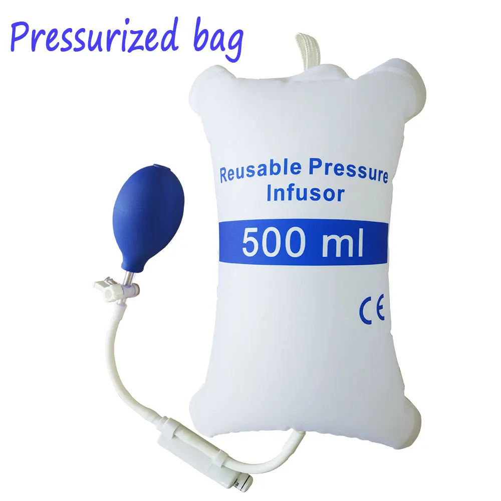 Pressure Infusor With Gauge,Pressure Infuser with Aneroid Gauge,Reusable Pressure Infusion Bag