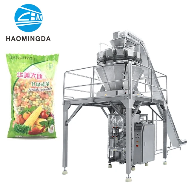 CE Certificate Multi-function Diced Green Vegetables Carrot Corn Cucumber Green Bean Cubes Packing Machine With Vacuum Function