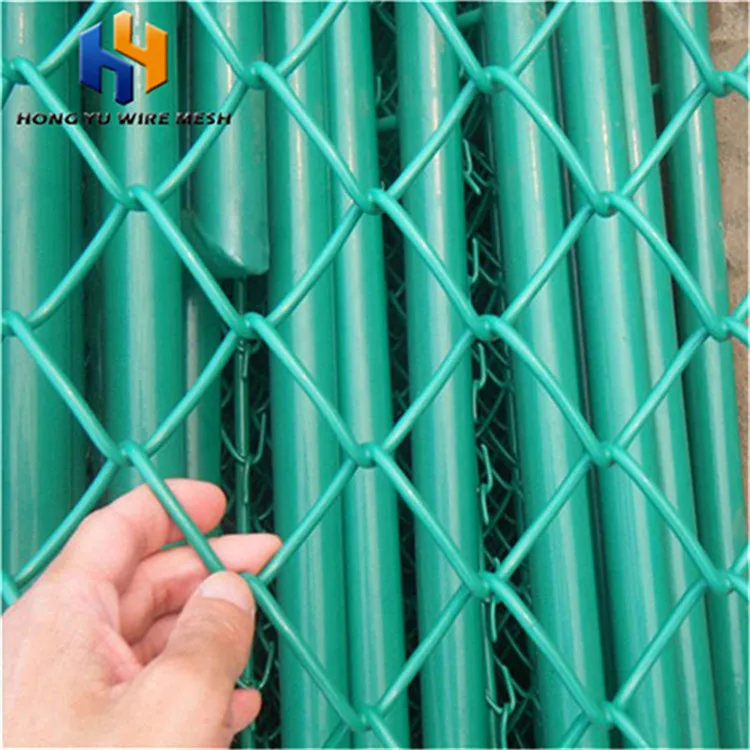 100ft Galvanized Diamond Fence 8ft & 6ft Cyclone Wire Mesh PVC Coated Vinyl Chain Link Fence Roll with 50ft FSC Featured