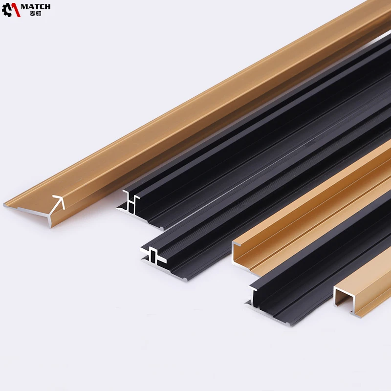 ALUMINIUM Brushed Bronze Hot Sale Aluminium Tile Trim for Wall or Panel Decoration