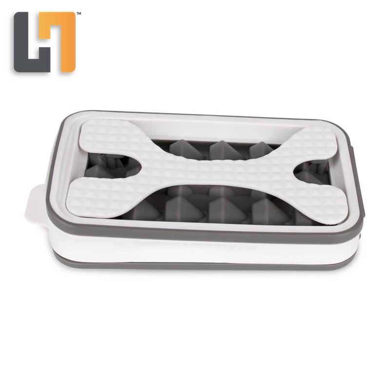 Hot Sale Multi-function 2 In 1 Ice Cube Mold Portable Ice Ball Maker Bottle Kettle with Lid and Bin