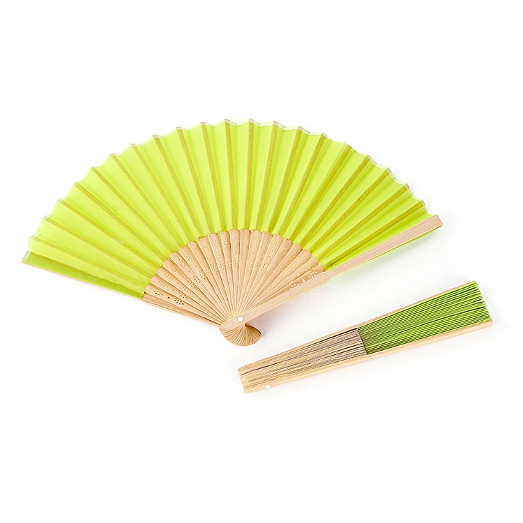 High Quality Muti Color Wooden Fan Personalized Folding Hand Fan Without Gift Organza Bag