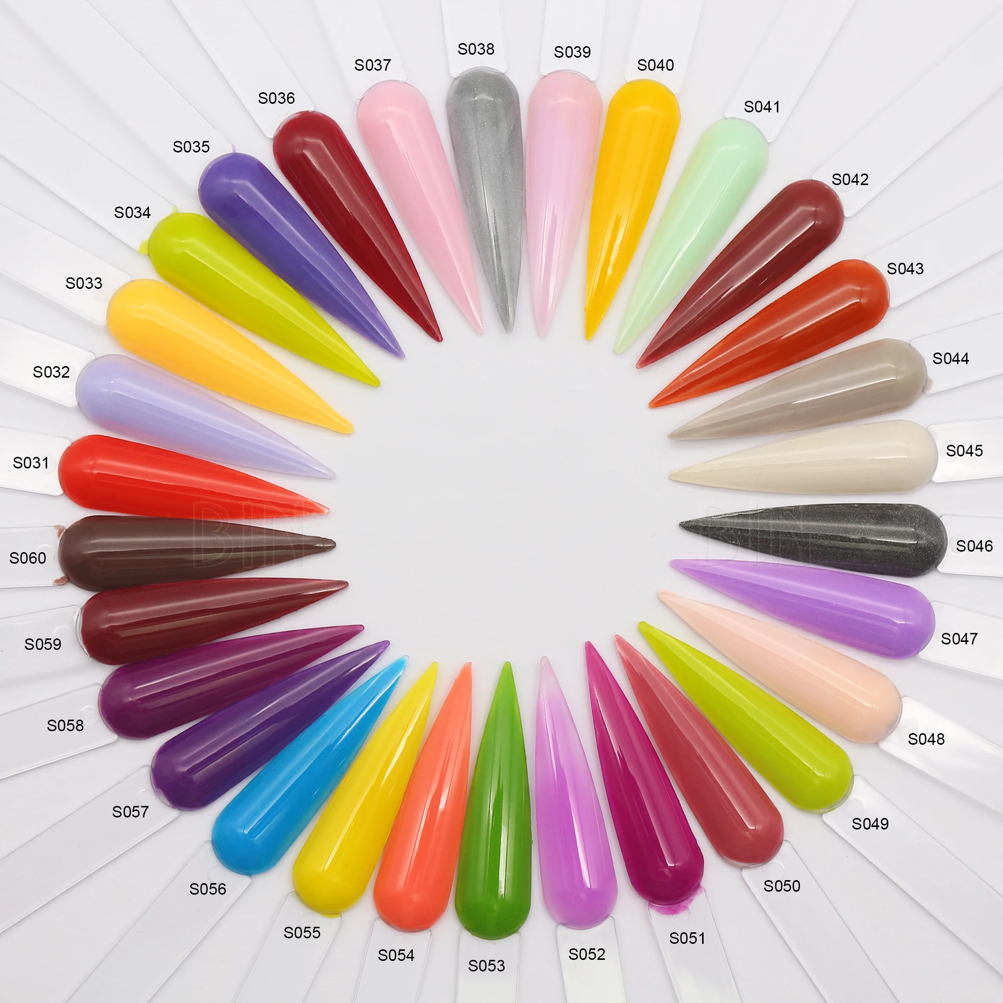 BIN professional private label 120 colors polymer acrylic dipping nail powder