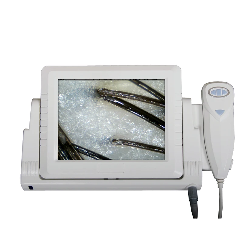 hairdressing chain stores 8 inch screen CCD high definition hair detector skin and hair analyzer Machine