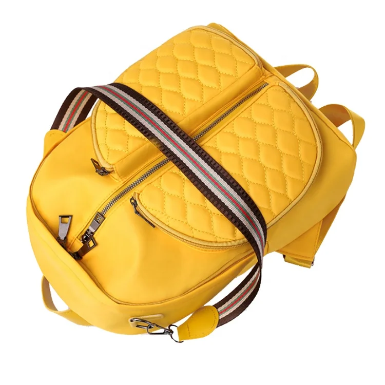 New Fashion Korean Version Versatile Large Capacity Diamond Embroidered Thread Oxford Travel Women Backpack Bag