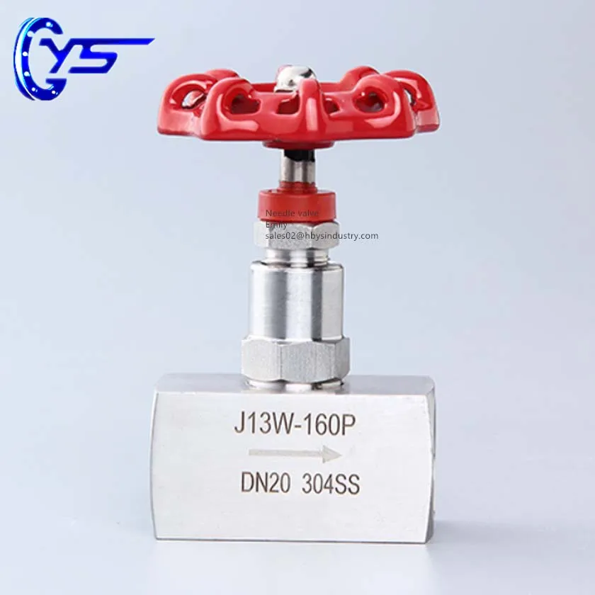 
China Supplier SS304 316 321 1/2 inch 3/4 inch Globe Needle Valve 