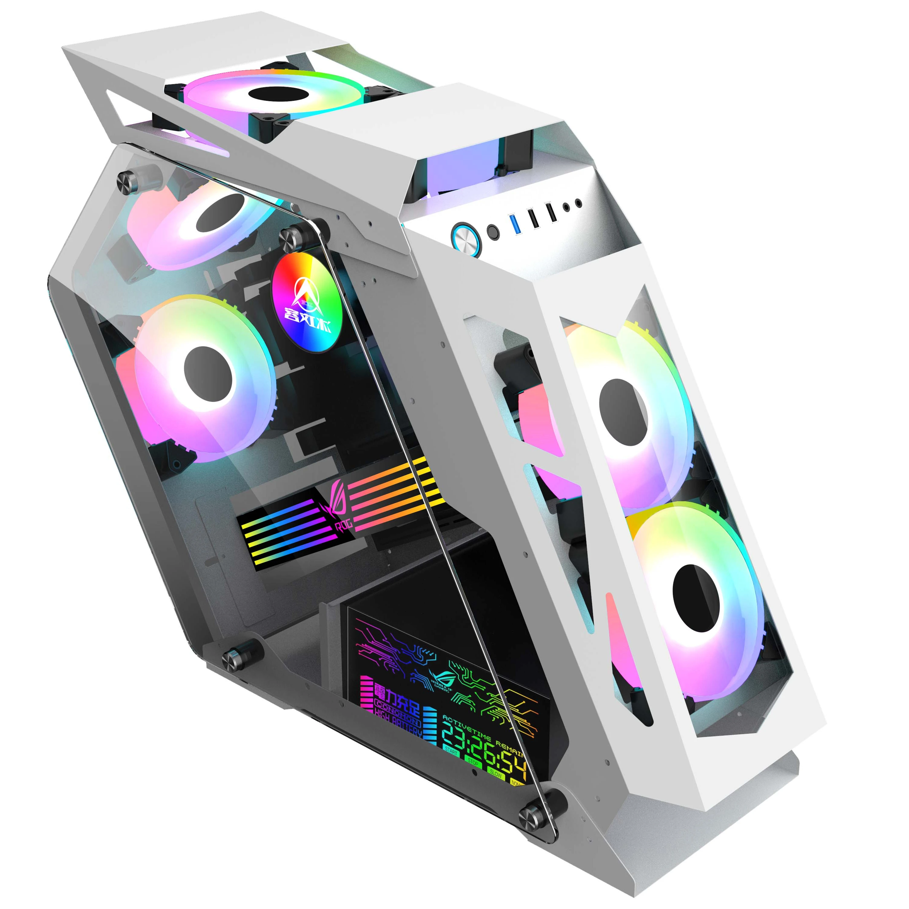 
Game hall Internet cafe essential computer case pink gaming 